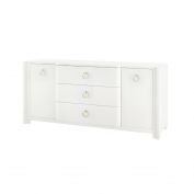 Audrey 3-Drawer & 2-Door Cabinet, White