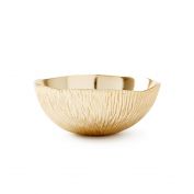Coral Medium Bowl, Brass Finish