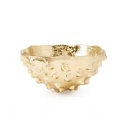 Kiwano Large Bowl, Brass Finish