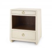 Ming 2-Drawer Side Table, Natural