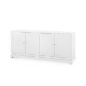 Meredith Extra Large 4-Door Cabinet, White