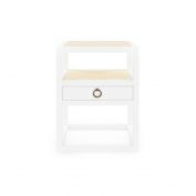 Polo 1-Drawer Side Table, White
