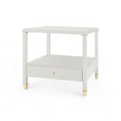 Pascal 1-Drawer Side Table, Silver
