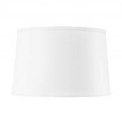 Shade 17-inch with Nickel, White Linen