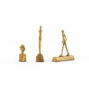 Three Forms Set of 3 Statues, Gold