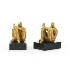 Amadeo Sitting Statue, Gold
