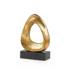 Alpha Statue, Gold & Black