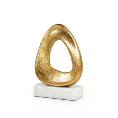 Alpha Statue, Gold & White