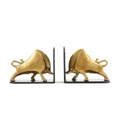 Bisoni Bookends, Gold