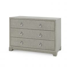 Brittany Large 3-Drawer, Gray Tweed