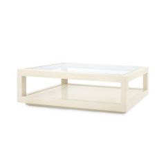 Gavin Large Rectangular Coffee Table, Blanched Oak