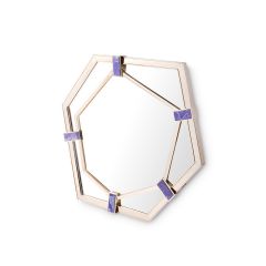Greta Mirror, Brass Finish