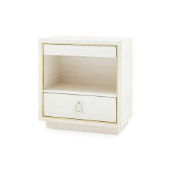 Parker 2-Drawer Side Table, Light Natural