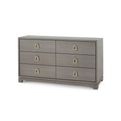 Stanford Extra Large 6-Drawer, Taupe Gray