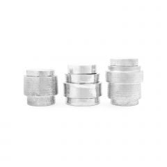 Trilogy Set of 3 Round Canisters, Nickel